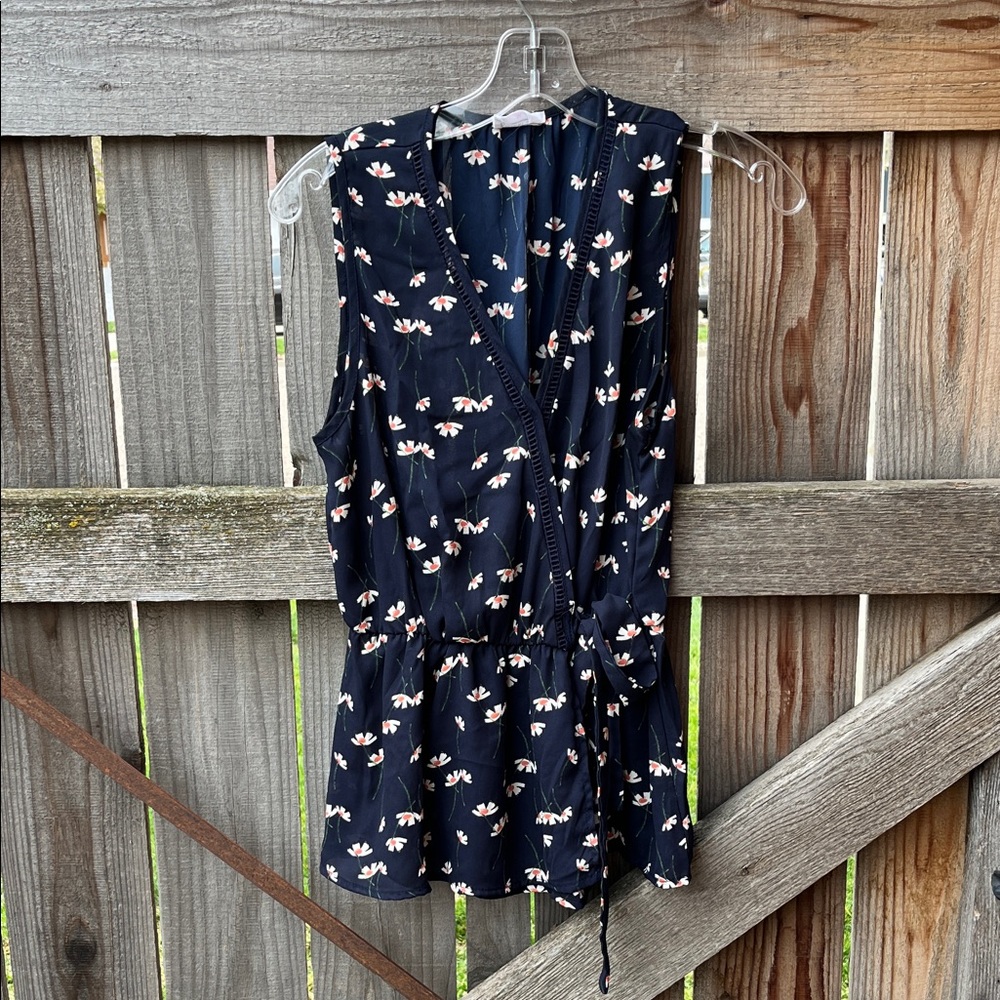 Sienna Sky Navy Floral Long Sleeve Dress